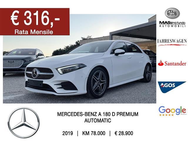 MERCEDES Classe A A 180 d Automatic Premium