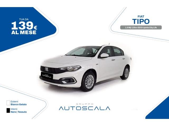 FIAT TIPO 4 PORTE 1.6 Mjt 130cv S&S 4 porte City Life