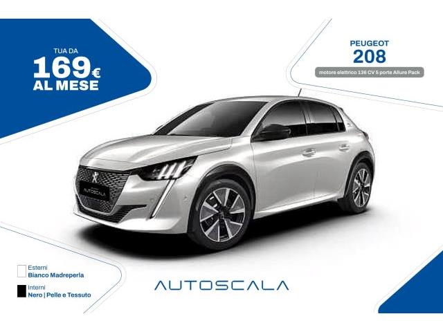 PEUGEOT e-208 motore elettrico 136 CV 5 porte Allure Pack