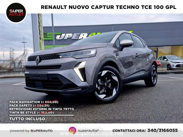 RENAULT NEW CAPTUR NUOVO techno TCe 100 GPL