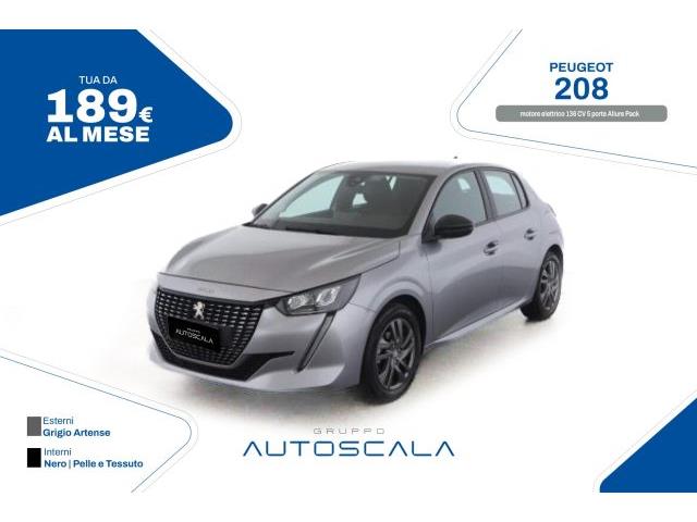 PEUGEOT e-208 motore elettrico 136 CV 5 porte Allure Pack