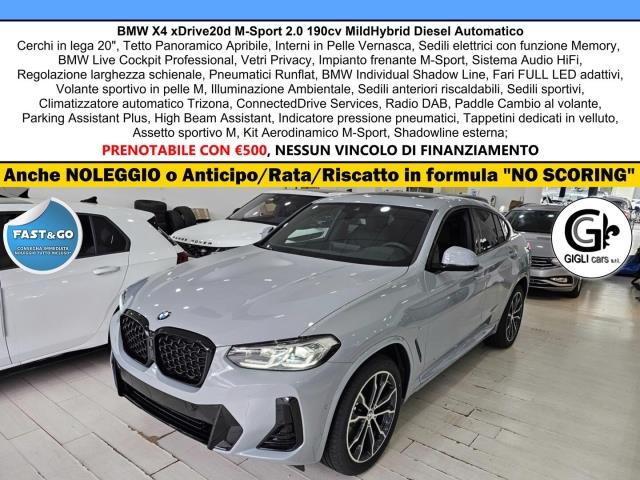 BMW X4 20d M-Sport Tetto Navi CAM LED Clima3Zone MSport