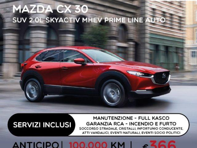 MAZDA CX-30 NOLEGGIO LUNGO TERMINE-2.0MHEV 2WD Prime Line Auto